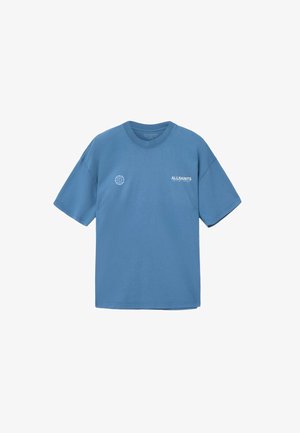 AllSaints, EMBLEM CREW - Triko s potiskem - bay blue