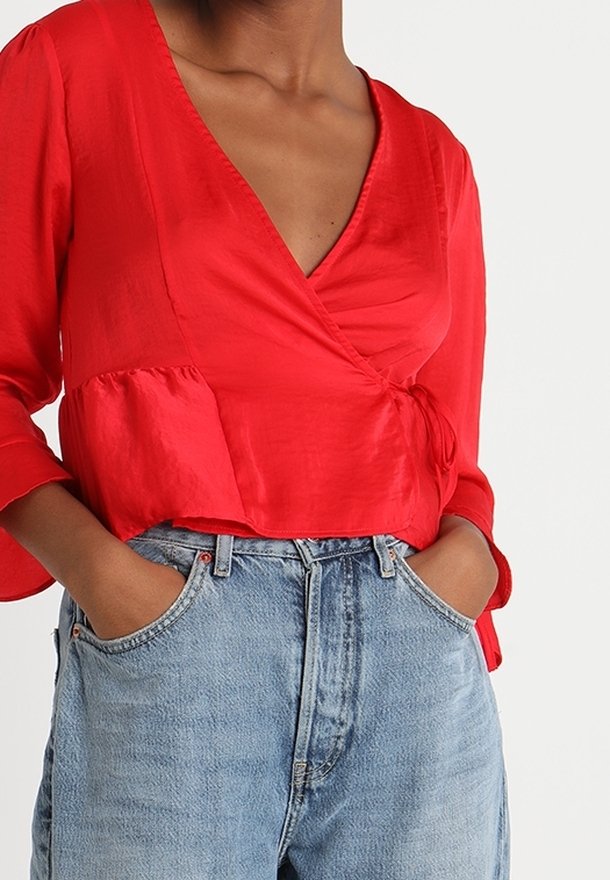 Topshop Blouse red/rouge (Seconde main)