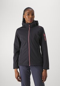 CMP - WOMAN JACKET ZIP HOOD - Softshell dzseki - antracite/orchidea Miniatűr kép 1