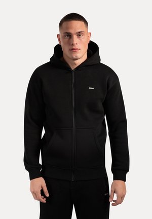 ILYAS - Felpa con zip - schwarz