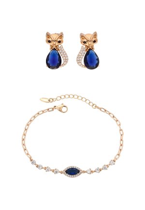 SET - Oorbellen - rose gold navy