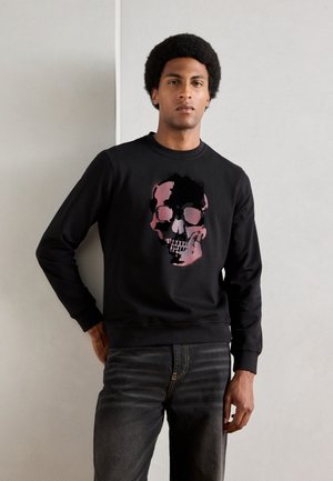 Antony Morato REGULAR FIT WITH MATT PLASTIC AND FLOCK PRINT - Felpa - black
