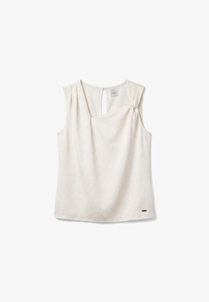 Calvin Klein, HAMMERED TWIST TOP - Top - tofu