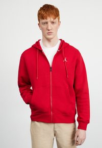 Jordan - HOODIE - Sweater met rits - gym red/(white) Miniatuurafbeelding 1