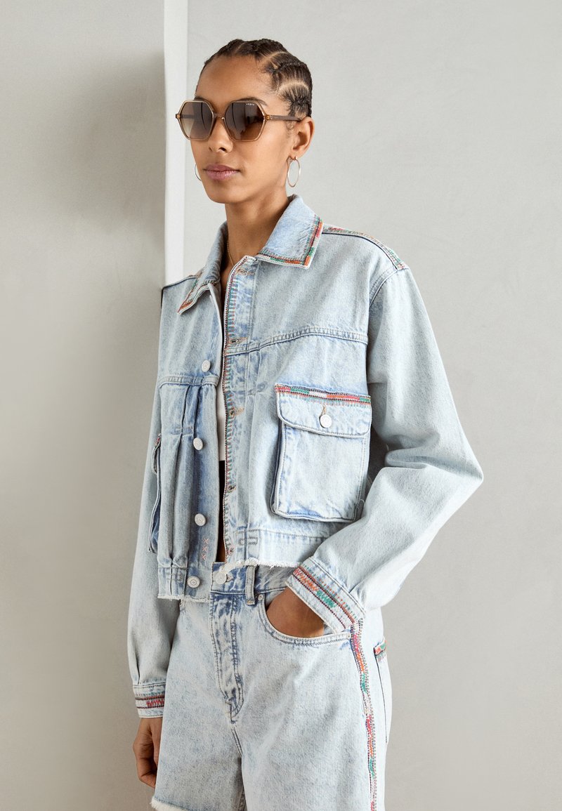 Scotch & Soda CROPPED JACKET Jeansjacke sea star/lightblue denim Zalando.de