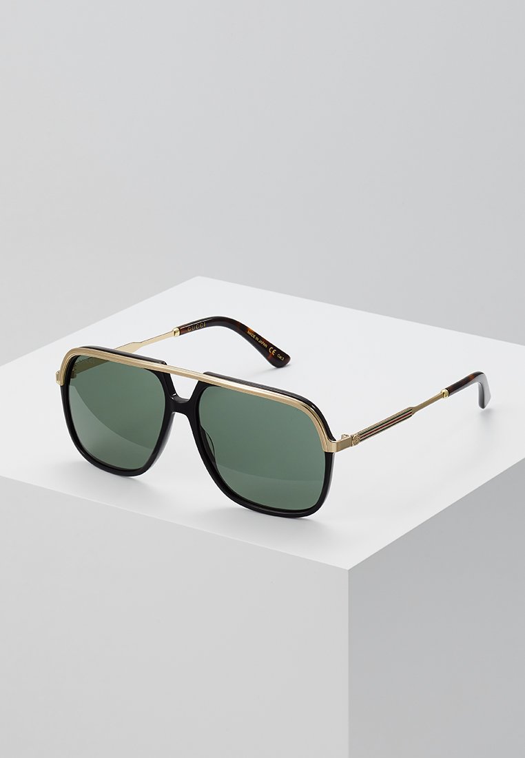 gucci gold and green sunglasses