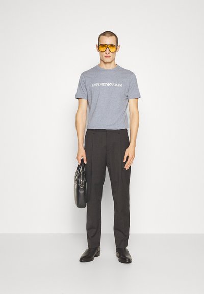 Emporio Armani Tričko s potlačou - grigio chiaro