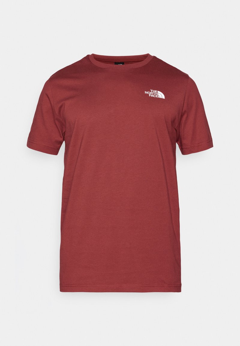 The North Face T-shirt print donkerrood
