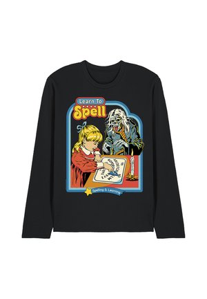 Cotton Soul, STEVEN RHODES LEARN TO SPELL - Long sleeved top - black