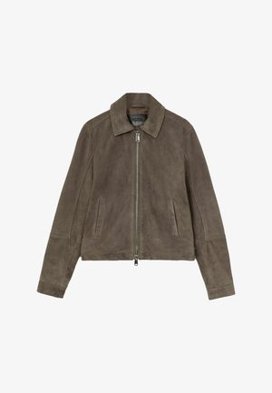 Reiss, Kožená bunda - grey