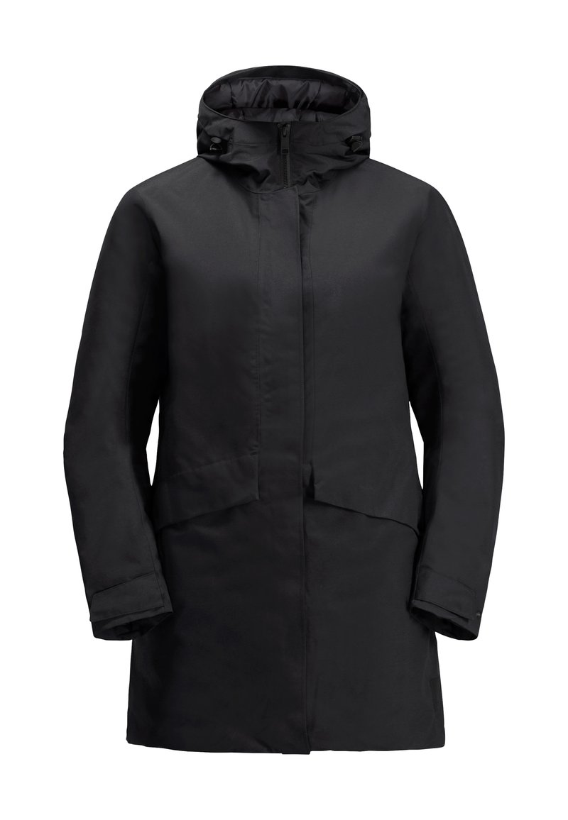 Jack Wolfskin Wintermantel zwart