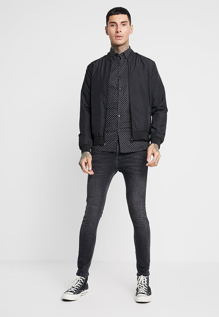 Topman POLKA DOT Skjorte black Zalando.no Topman POLKA DOT Skjorte black Zalando.no