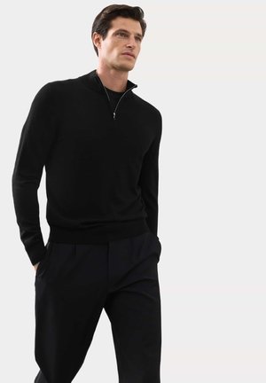 PURE EXTRA HALF ZIP - Maglione - black