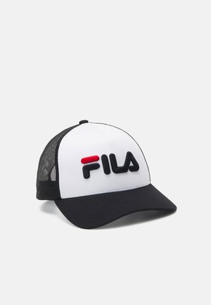 Fila BEPPU TRUCKER LINEAR LOGO SNAP BACK UNISEX - Pet - black beauty/bright white