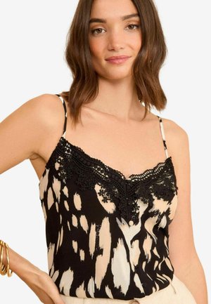 Love & Roses REGULAR FIT - Palaidinė - black animal