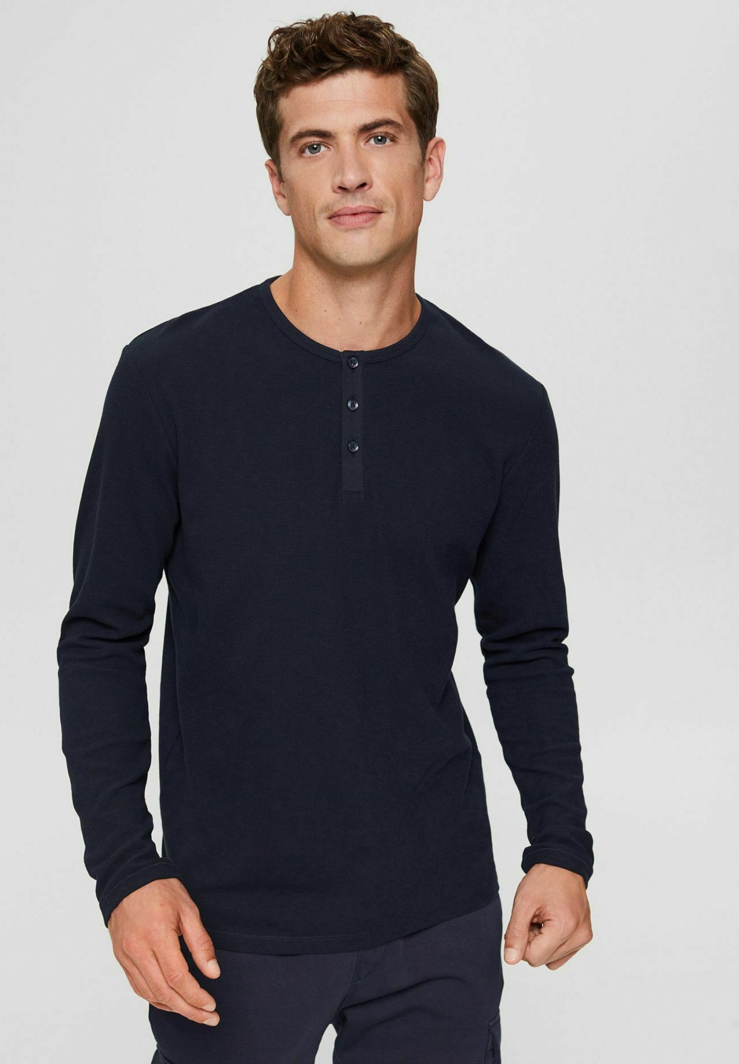 Esprit COO - Longsleeve - navy/gemêleerd donkerblauw - Zalando.nl