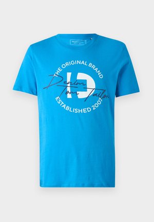 TOM TAILOR DENIM PRINTED - T-Shirt print - bright ibiza blue