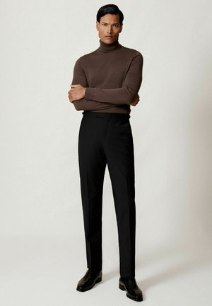 REGULAR FIT  - Strickpullover - chocolate brown