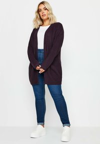 Yours Clothing OPEN FRONT - Kofta - purple