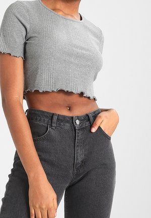 T-shirt con stampa - mottled grey
