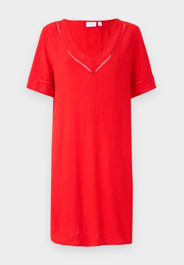 VIMESA DETAIL V NECK DRESS - Day dress - flame scarlet4
