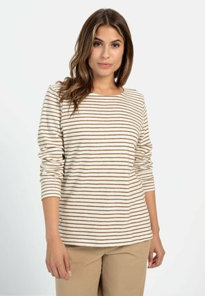 Langærmet T-shirt - caramel