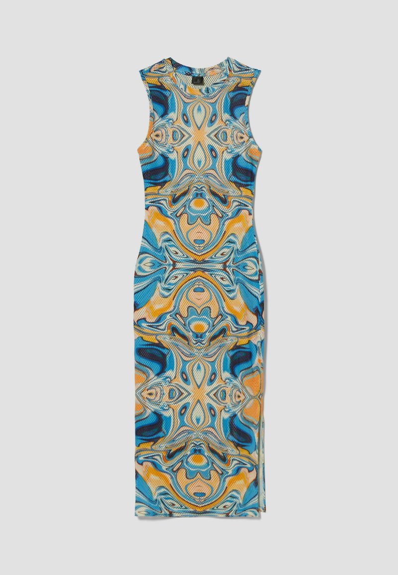 Damen Kleider | Bershka SLEEVELESS SUBLIMATED Etuikleid dark blue/dunkelblau - JT79858 Damen Kleider | Bershka SLEEVELESS SUBLIMATED Etuikleid dark blue/dunkelblau - JT79858