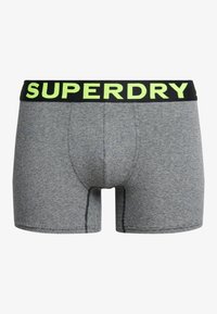 Superdry & Co 3ER PACK - LOGOBUND  - Calzoncillos - ath grey feeder blk stripe blk