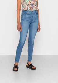 Levi's® - MILE HIGH SUPER SKINNY - Jeans Skinny Fit - dark indigo worn in Immagine in miniatura 1