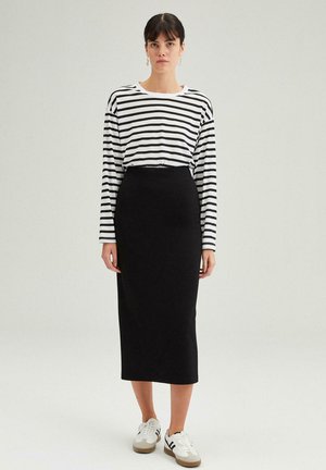 ELASTIC WAISTED  - Pencil skirt - black