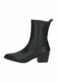 Bottines de cowboy / motard - black stretch