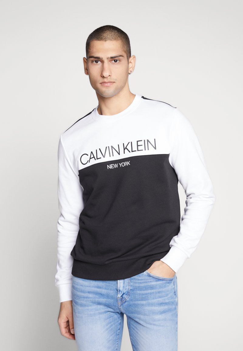 Calvin Klein COLOR BLOCK LOGO Sweatshirt black Zalando.ie