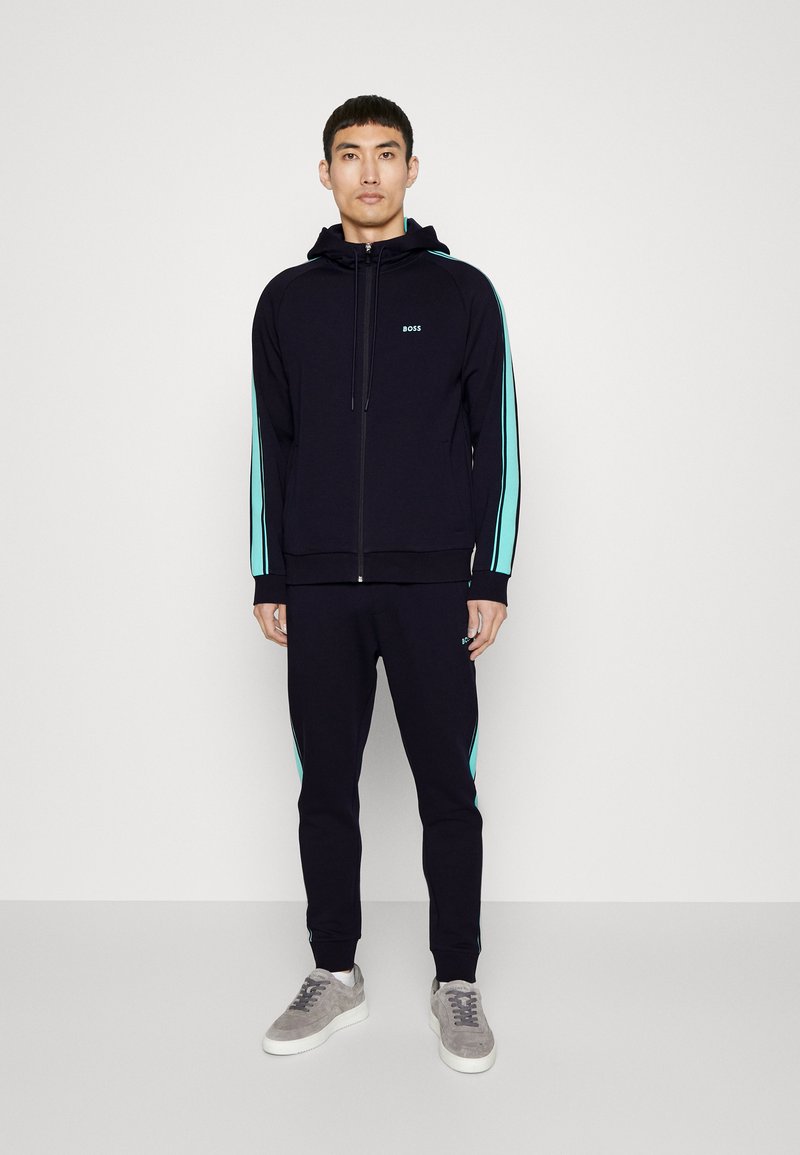 BOSS TRACKSUIT SET Trainingsanzug dark blue/dunkelblau Zalando.de