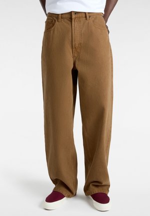 Jeans Straight Leg - burnt orange denim