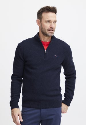 HALFZIP - Trui - navy blazer