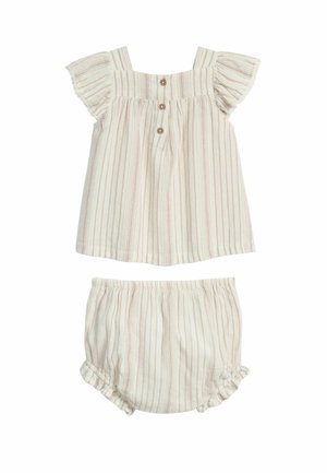STRIPED SET - Shorts - off-white