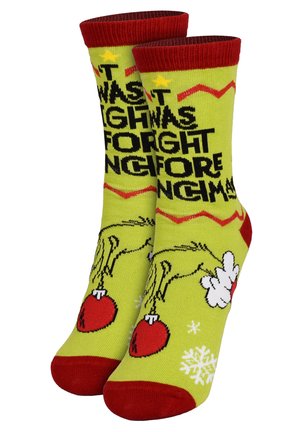 THE GRINCH FÜR-TWAS THE NIGHT BEFORE GRINCHMAS - Calze - grün