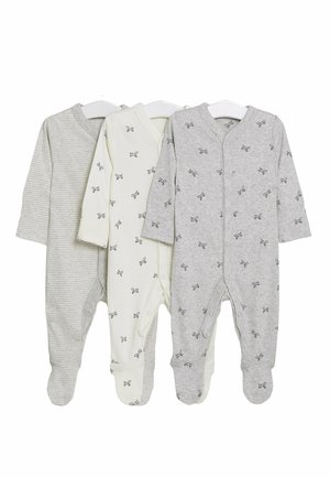 3 PACK PURE COTTON DOG PRINT - Nattdräkt - grey marl