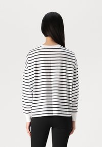 Abercrombie & Fitch Top s dlouhým rukávem - dark blue/white