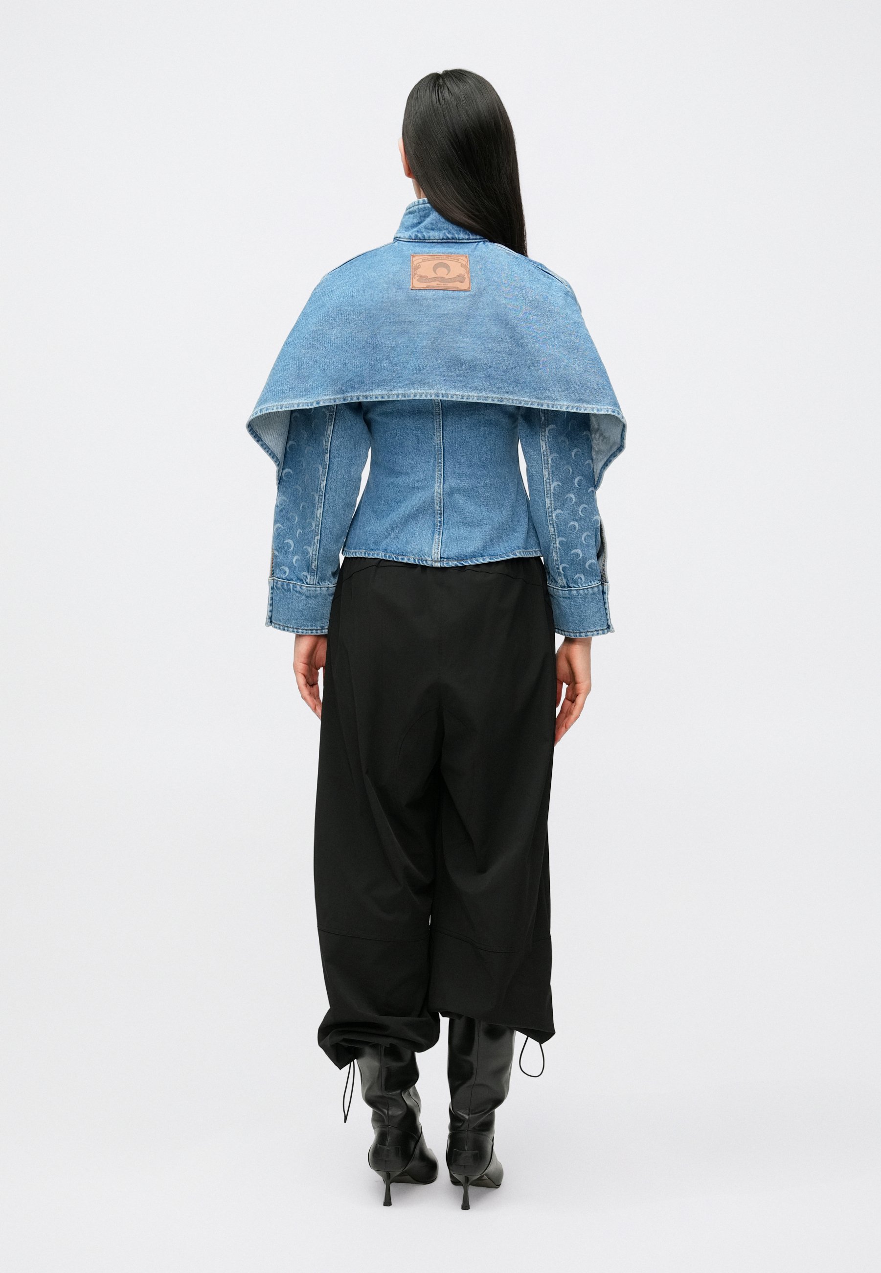MARINE SERRE MOON LASER - Denim jacket - light blue - Zalando.co.uk
