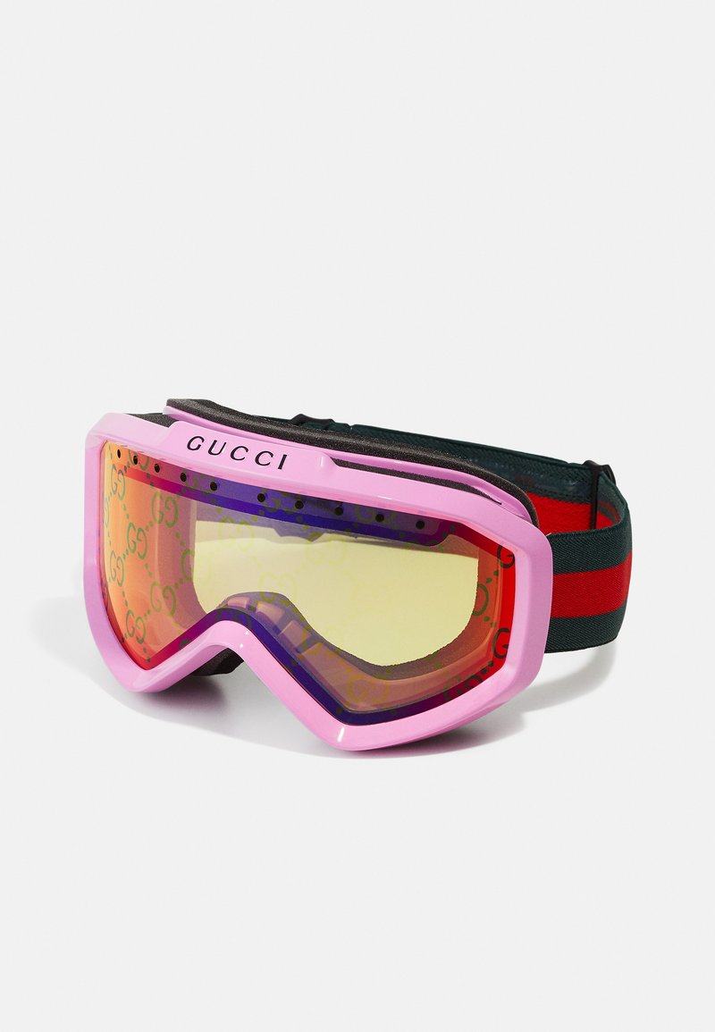 Gucci MASK - Sunglasses - pink/multicolor/yellow