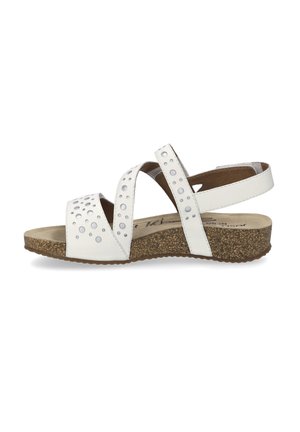 Sandales à plateforme - weiss silber