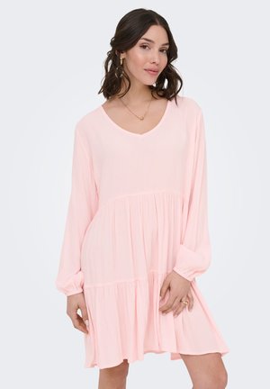 JDY, KLEID JDYLIVA KURZES KLEID - Päevakleit - pink dogwood