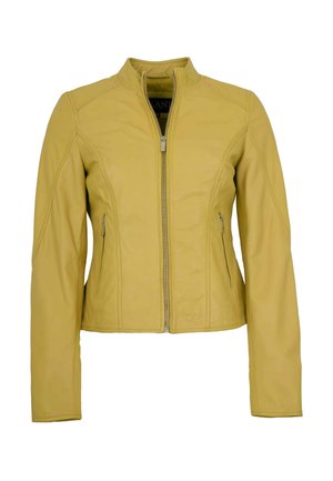 Leather jacket - lemon