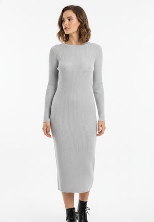 LANGARM - Freizeitkleid - hellgrau