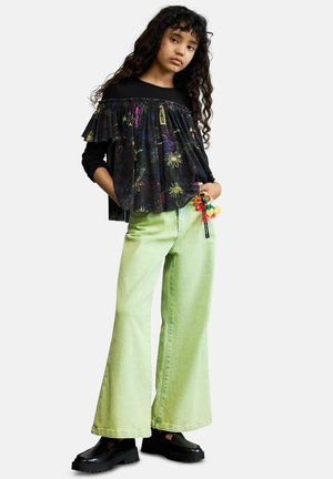 Desigual, FLORAL PRINT T-SHIRT - Pikkade varrukatega topp - white