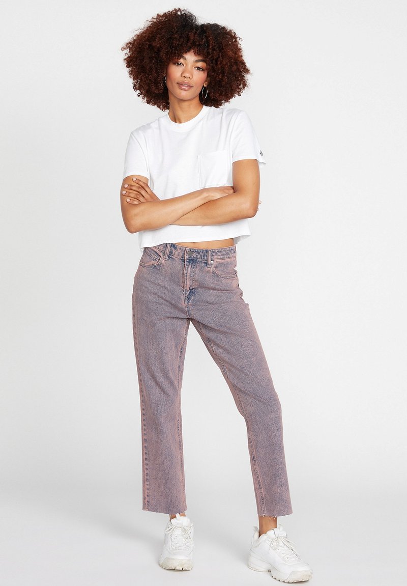 Volcom Straight leg jeans donkerroze Volcom Straight leg jeans donkerroze
