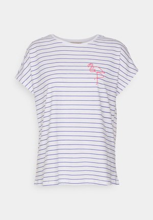 Anna Field by Zalando PLACED STRIPE FLAMINGO FRANCESCA  - Print T-shirt - white