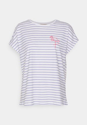 Anna Field PLACED STRIPE FLAMINGO FRANCESCA  - Camiseta estampada - white