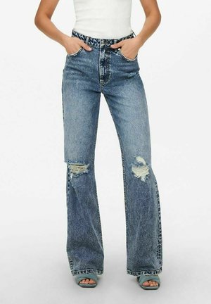 Flared Jeans - medium blue denim